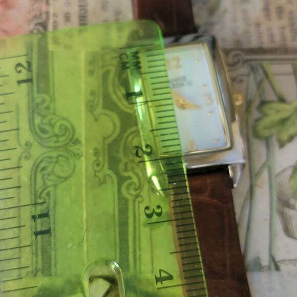 Vintage Watches Anne Klein II 10/4471 Quartz Rectangular Gold White Dial - Picture 7 of 10